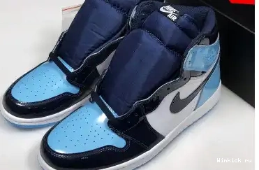 CHILL BLUE LEATHER AIR 1 PATENT JORDAN UNC 0520